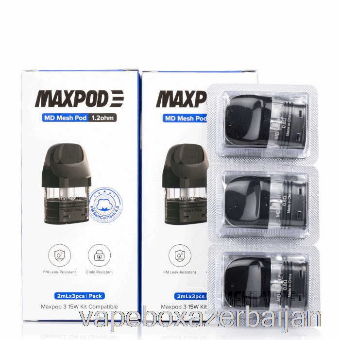 Vape Box Azerbaijan Freemax MD Mesh Replacement Pods 0.8ohm MD Mesh Pods